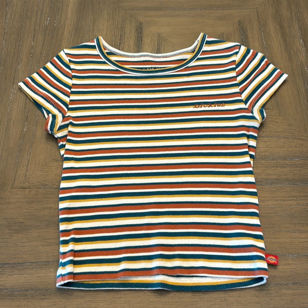 dickies striped baby tee